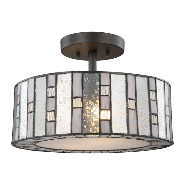 ETHAN 14'' WIDE 2-LIGHT SEMI FLUSH MOUNT---CALL OR TEXT 270-943-9392 FOR AVAILABILITY