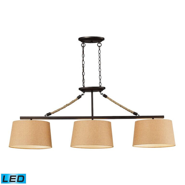 NATURAL ROPE 54'' WIDE 3-LIGHT ISLAND CHANDELIER---CALL OR TEXT 270-943-9392 FOR AVAILABILITY with LED @ $825.70