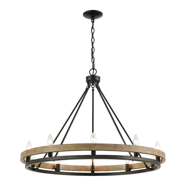 RAMSEY 34'' WIDE 10-LIGHT CHANDELIER ALSO AVAILABLE IN SATIN NICKEL---CALL OR TEXT 270-943-9392 FOR AVAILABILITY