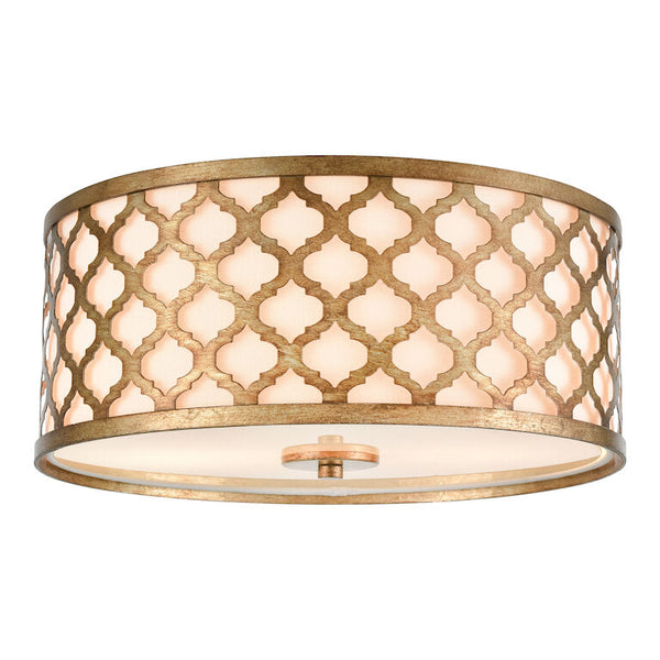 ARABESQUE 15'' WIDE 2-LIGHT FLUSH MOUNT---CALL OR TEXT 270-943-9392 FOR AVAILABILITY