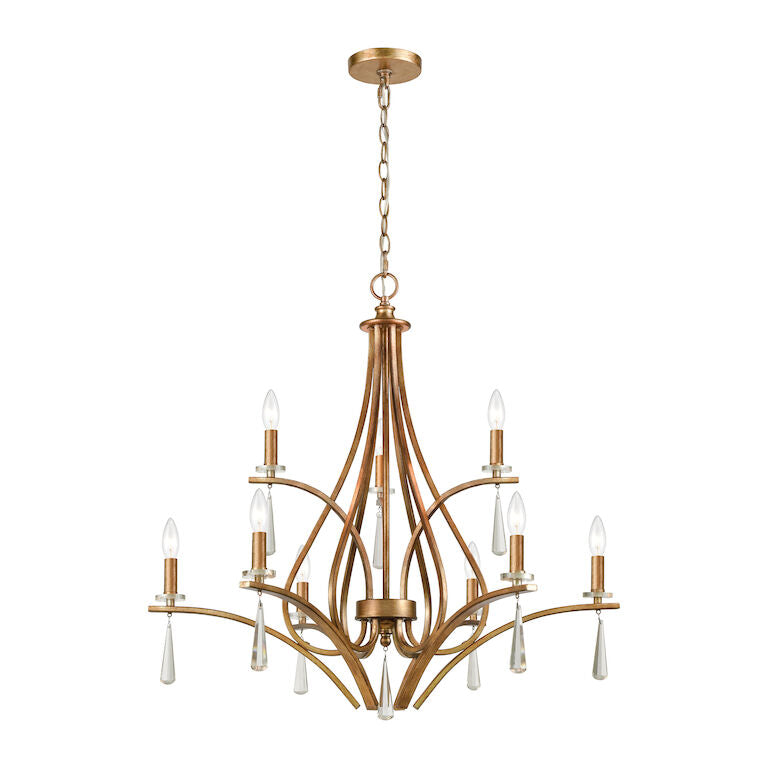 KATANIA 30'' WIDE 9-LIGHT CHANDELIER--CALL OR TEXT 270-943-9392 FOR AVAILABILITY