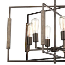 ZINGER 28'' WIDE 6-LIGHT CHANDELIER---CALL OR TEXT 270-943-9392 FOR AVAILABILITY
