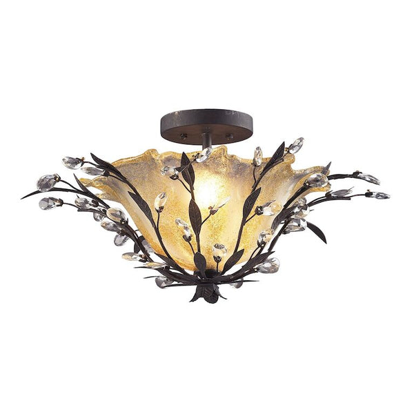 CIRCEO 24'' WIDE 2-LIGHT SEMI FLUSH MOUNT