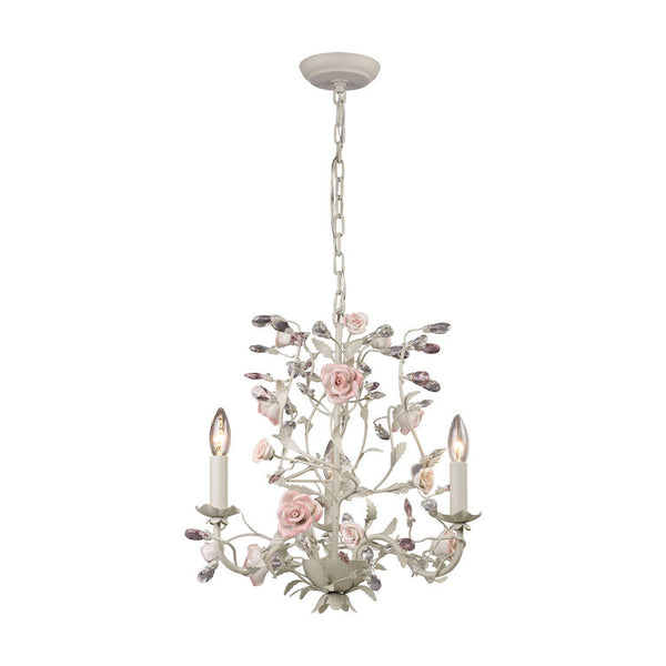 HERITAGE 18'' WIDE 3-LIGHT CHANDELIER