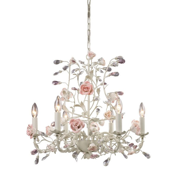 HERITAGE 22'' WIDE 6-LIGHT CHANDELIER