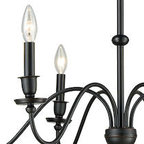 COLLINS 30'' WIDE 6-LIGHT CHANDELIER