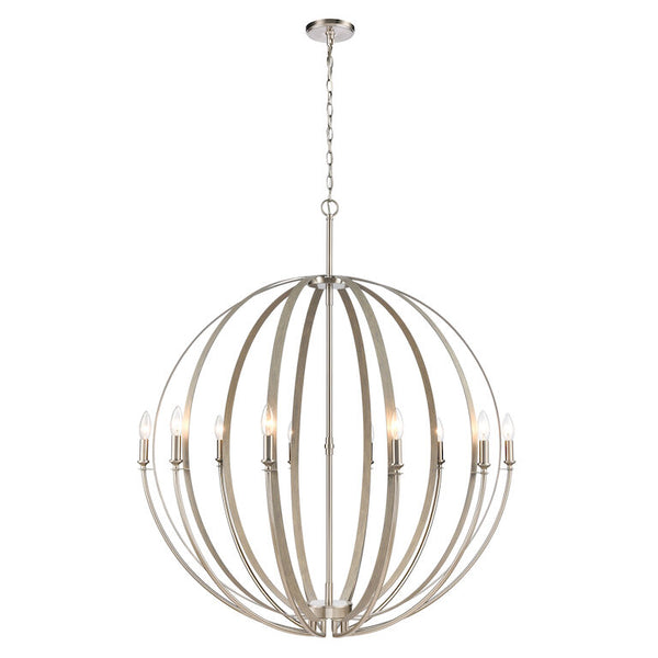 ROTUNDE 38'' WIDE 10-LIGHT CHANDELIER ALSO AVAILABLE IN MATTE WHITE