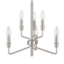 SAGINAW 18'' WIDE 6-LIGHT CHANDELIER ALSO AVAILABLE IN SATIN NICKEL
