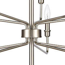 SAGINAW 34'' WIDE 10-LIGHT CHANDELIER ALSO AVAILABLE IN SATIN NICKEL