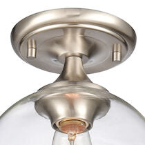 ANGIE 8'' WIDE 1-LIGHT SEMI FLUSH MOUNT