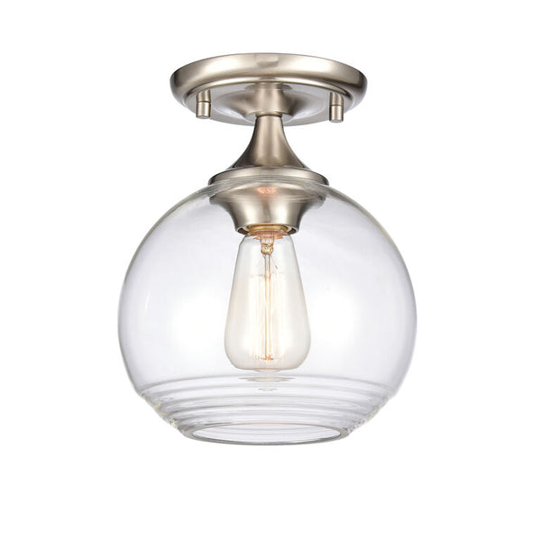 ANGIE 8'' WIDE 1-LIGHT SEMI FLUSH MOUNT