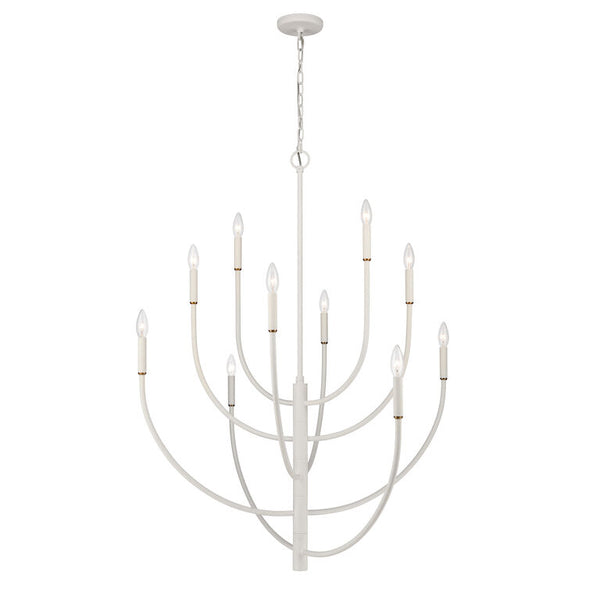 CONTINUANCE 42'' WIDE 10-LIGHT CHANDELIER ALSO AVAILABLE IN CHARCOAL---CALL OR TEXT 270-943-9392 FOR AVAILABILITY