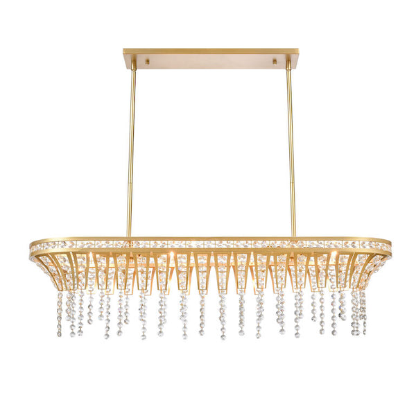 FANTANIA 36'' WIDE 4-LIGHT LINEAR CHANDELIER ALSO AVAILABLE IN MATTE BLACK