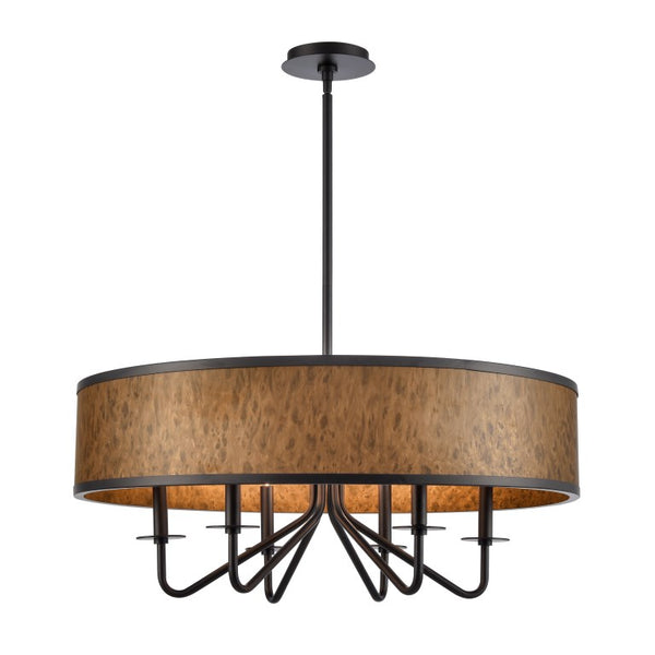 ENGEL 30'' WIDE 6-LIGHT BURLWOOD CHANDELIER