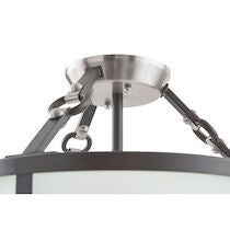 ARMSTRONG GROVE 13'' WIDE 3-LIGHT SEMI FLUSH MOUNT