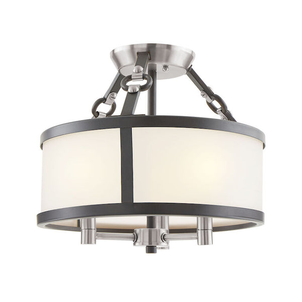 ARMSTRONG GROVE 13'' WIDE 3-LIGHT SEMI FLUSH MOUNT