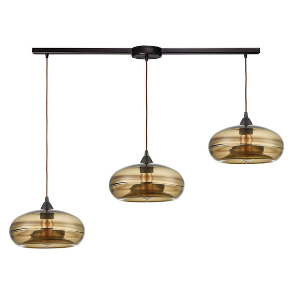 HAZELTON CONFIGURABLE 3-LIGHT LINEAR MULTI PENDANT SLIM - King Luxury Lighting