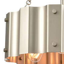 CLAUSTEN 17'' WIDE 3-LIGHT MATTE NICKEL SEMI FLUSH MOUNT---CALL OR TEXT 270-943-9392 FOR AVAILABILITY