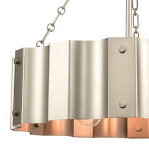 CLAUSTEN 21'' WIDE 4-LIGHT MATTE NICKEL CHANDELIER