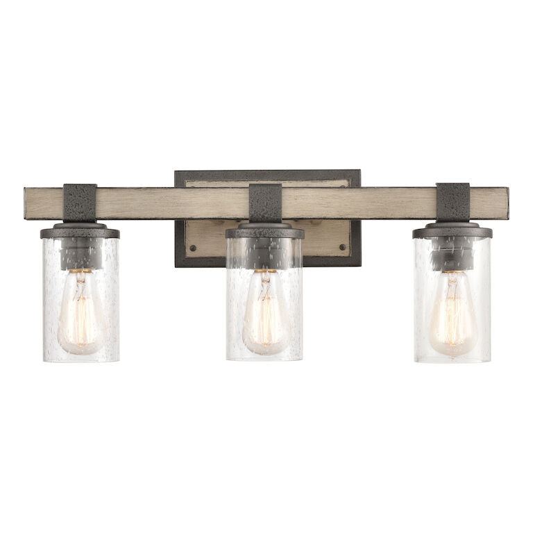 CRENSHAW 22'' WIDE 3-LIGHT VANITY LIGHT ALSO AVAILABLE IN ANVIL IRON