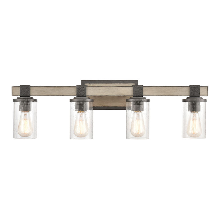 CRENSHAW 29'' WIDE 4-LIGHT VANITY LIGHT ALSO AVAILABLE IN ANVIL IRON
