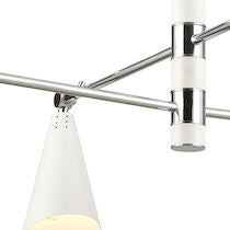 CALDER 36'' WIDE 6-LIGHT CHANDELIER ALSO AVAILABLE IN NATURAL