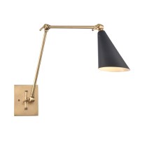 CALDER 18.5'' HIGH 1-LIGHT SWINGARM SCONCE ALSO AVAILABLE IN MATTE WHITE