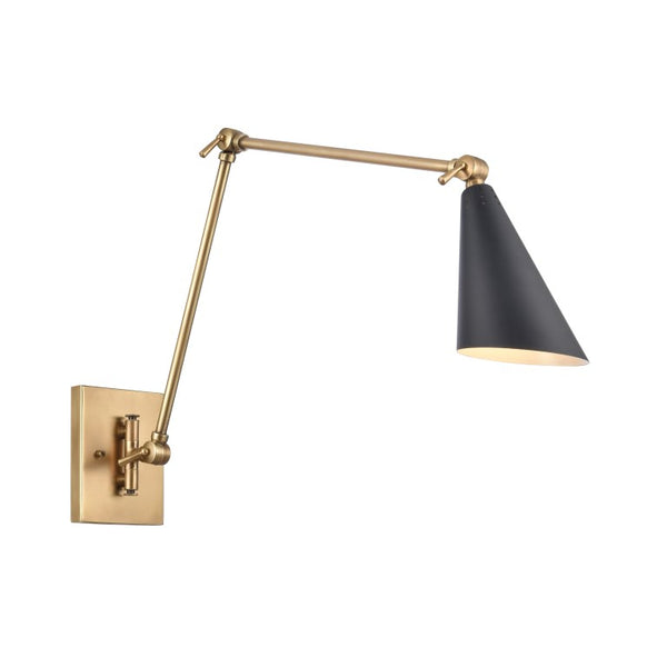 CALDER 18.5'' HIGH 1-LIGHT SWINGARM SCONCE ALSO AVAILABLE IN MATTE WHITE