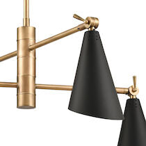 CALDER 26'' WIDE 4-LIGHT CHANDELIER ALSO AVAILABLE IN NATURAL