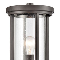 BRISON 15'' HIGH 1-LIGHT OUTDOOR POST LIGHT ALSO AVAILABLE IN VINTAGE BRASS