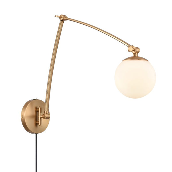 CAROLINE 19'' HIGH 1-LIGHT SWINGARM SCONCE