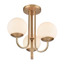 CAROLINE 16'' WIDE 3-LIGHT SEMI FLUSH MOUNT