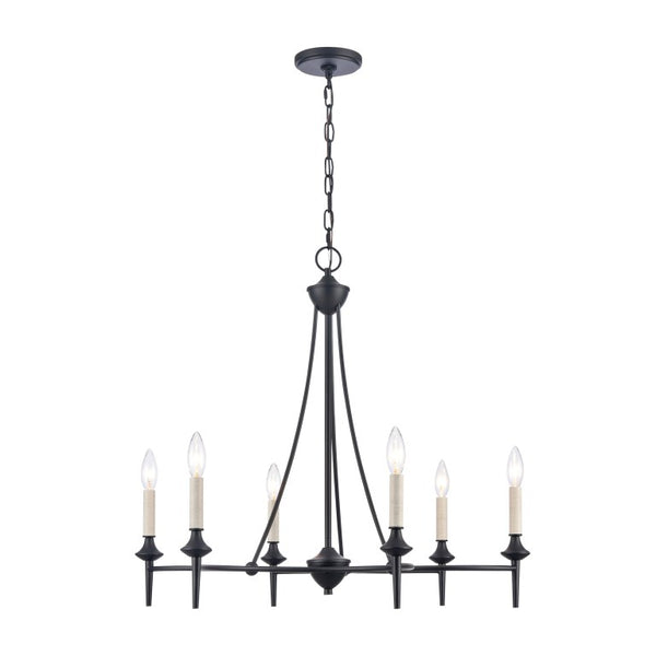 SOLOMON 28'' WIDE 6-LIGHT CHANDELIER