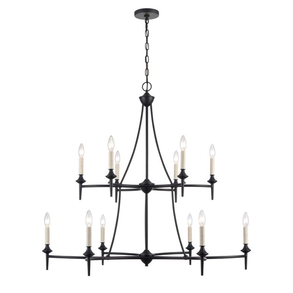 SOLOMON 41'' WIDE 12-LIGHT CHANDELIER