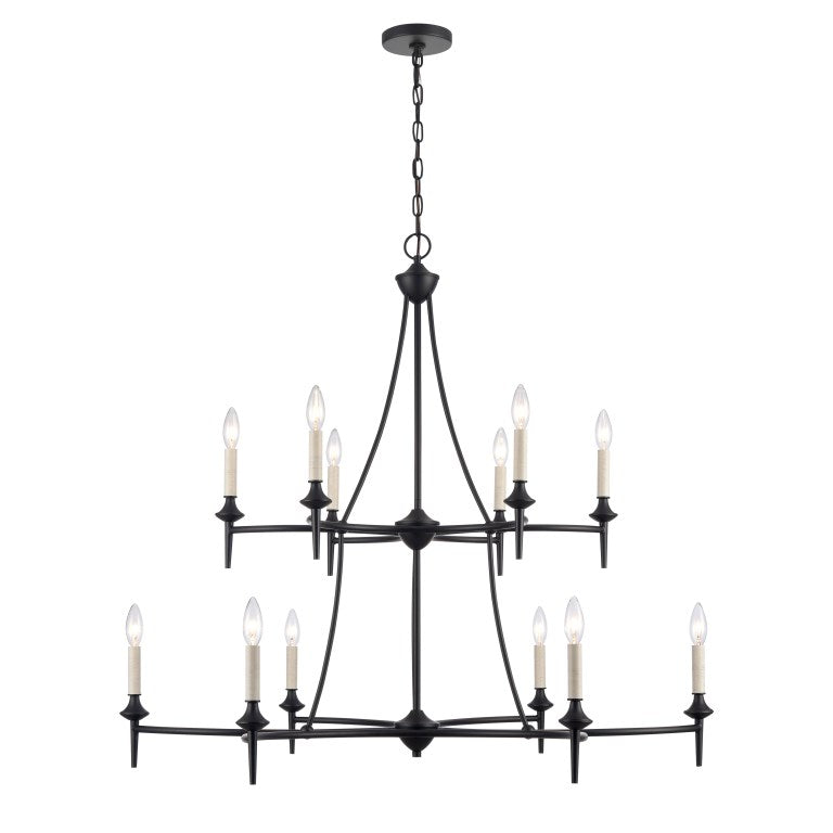 SOLOMON 41'' WIDE 12-LIGHT CHANDELIER