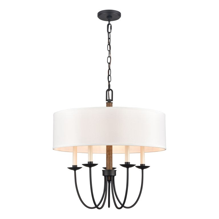 NEVILLE 23'' WIDE 5-LIGHT CHANDELIER ALSO AVAILABLE IN NATURAL BRASS