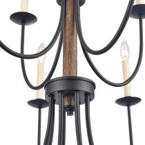 NEVILLE 34'' WIDE 12-LIGHT CHANDELIER ALSO AVAILABLE IN NATURAL BRASS