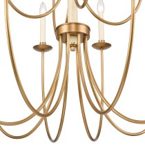 NEVILLE 34'' WIDE 12-LIGHT CHANDELIER ALSO AVAILABLE IN NATURAL BRASS