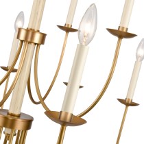 NEVILLE 34'' WIDE 12-LIGHT CHANDELIER ALSO AVAILABLE IN NATURAL BRASS