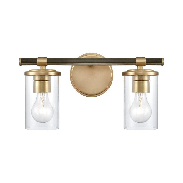 BURROW 15'' WIDE 2-LIGHT VANITY LIGHT ALSO AVAILABLE IN NATURAL BRASS
