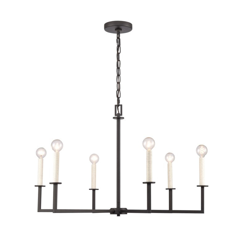 DUNNE 30'' WIDE 6-LIGHT ISLAND CHANDELIER---CALL OR TEXT 270-943-9392 FOR AVAILABILITY