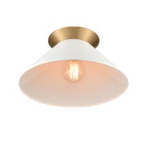 CAVENDISH 16'' WIDE 1-LIGHT SEMI FLUSH MOUNT ALSO AVAILABLE IN BRUSHED NICKEL