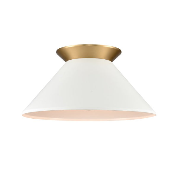 CAVENDISH 16'' WIDE 1-LIGHT SEMI FLUSH MOUNT ALSO AVAILABLE IN BRUSHED NICKEL