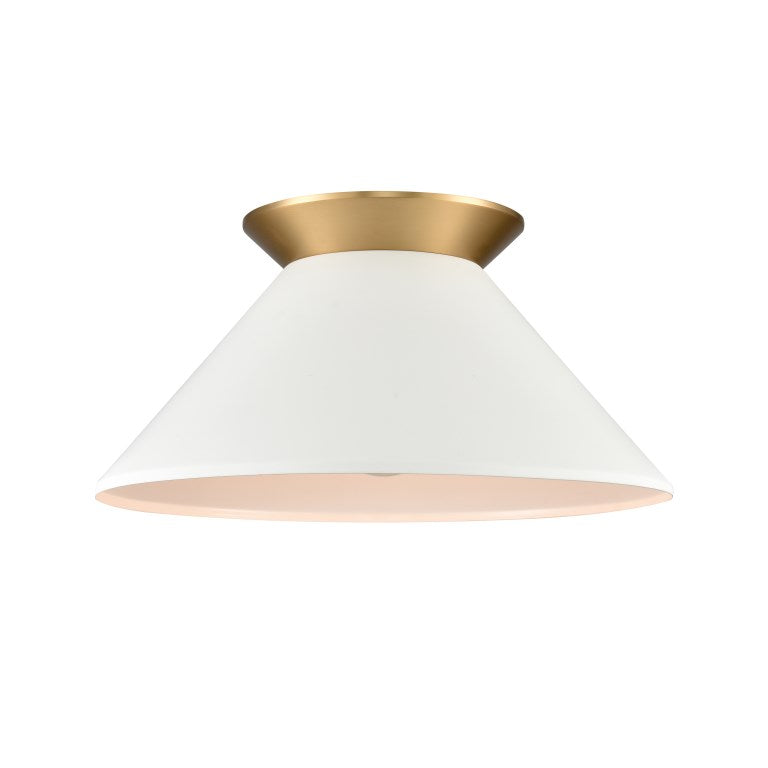 CAVENDISH 16'' WIDE 1-LIGHT SEMI FLUSH MOUNT ALSO AVAILABLE IN BRUSHED NICKEL