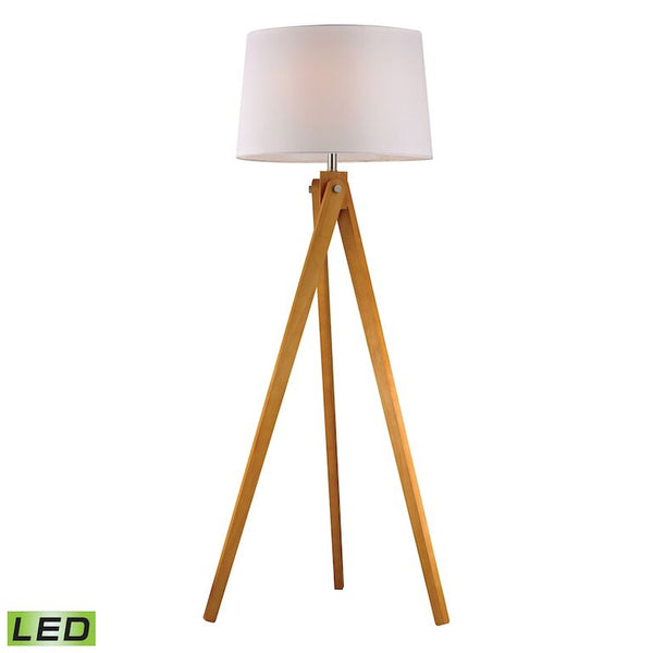 WOODEN TRIPOD 63'' HIGH 1-LIGHT FLOOR LAMP ALSO AVAILABLE WITH LED @$ 655.70