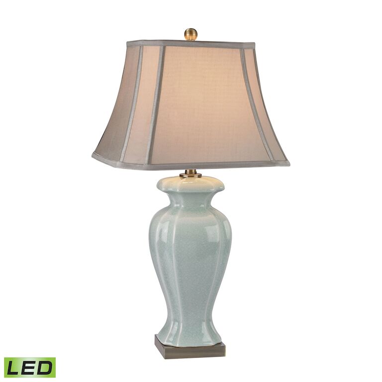 CELADON 29'' HIGH 1-LIGHT TABLE LAMP ALSO AVAILABLE WITH LED@$392.18---CALL OR TEXT 270-9392 FOR AVAILABILITY