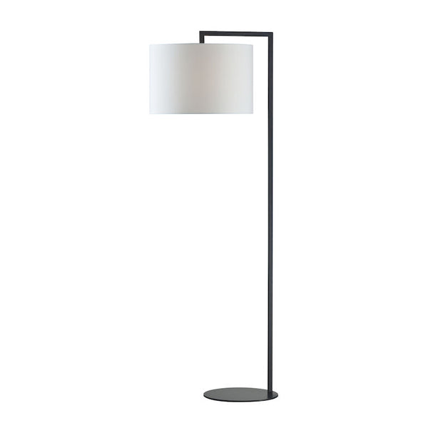 BLACK STEM 59'' HIGH 1-LIGHT FLOOR LAMP - King Luxury Lighting