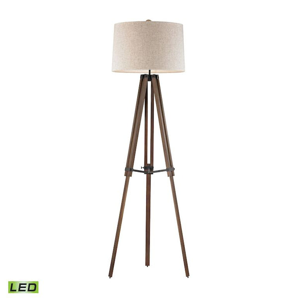 WOODEN BRACE 62'' HIGH 1-LIGHT FLOOR LAMP AVAILABLE WITH LED @$495.92---CALL OR TEXT 270-943-9392 FOR AVAILABILITY - King Luxury Lighting