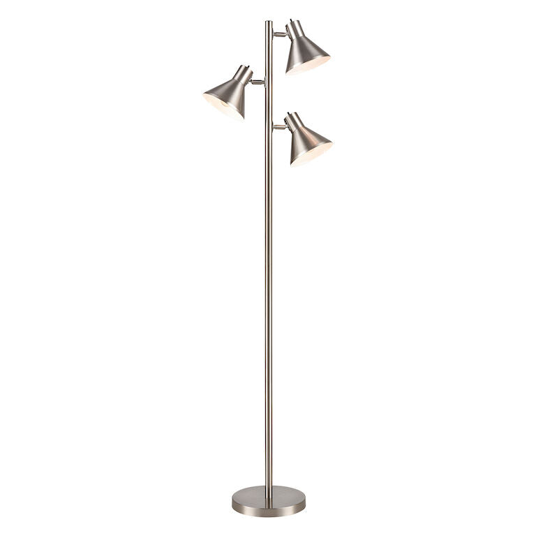 LOMAN 65'' HIGH 3-LIGHT FLOOR LAMP ALSO AVAILABLE IN SATIN NICKEL---CALL OR TEXT 270-943-9392 FOR AVAILABILITY - King Luxury Lighting
